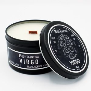 VIRGO ZODIAC CRYSTAL CANDLE